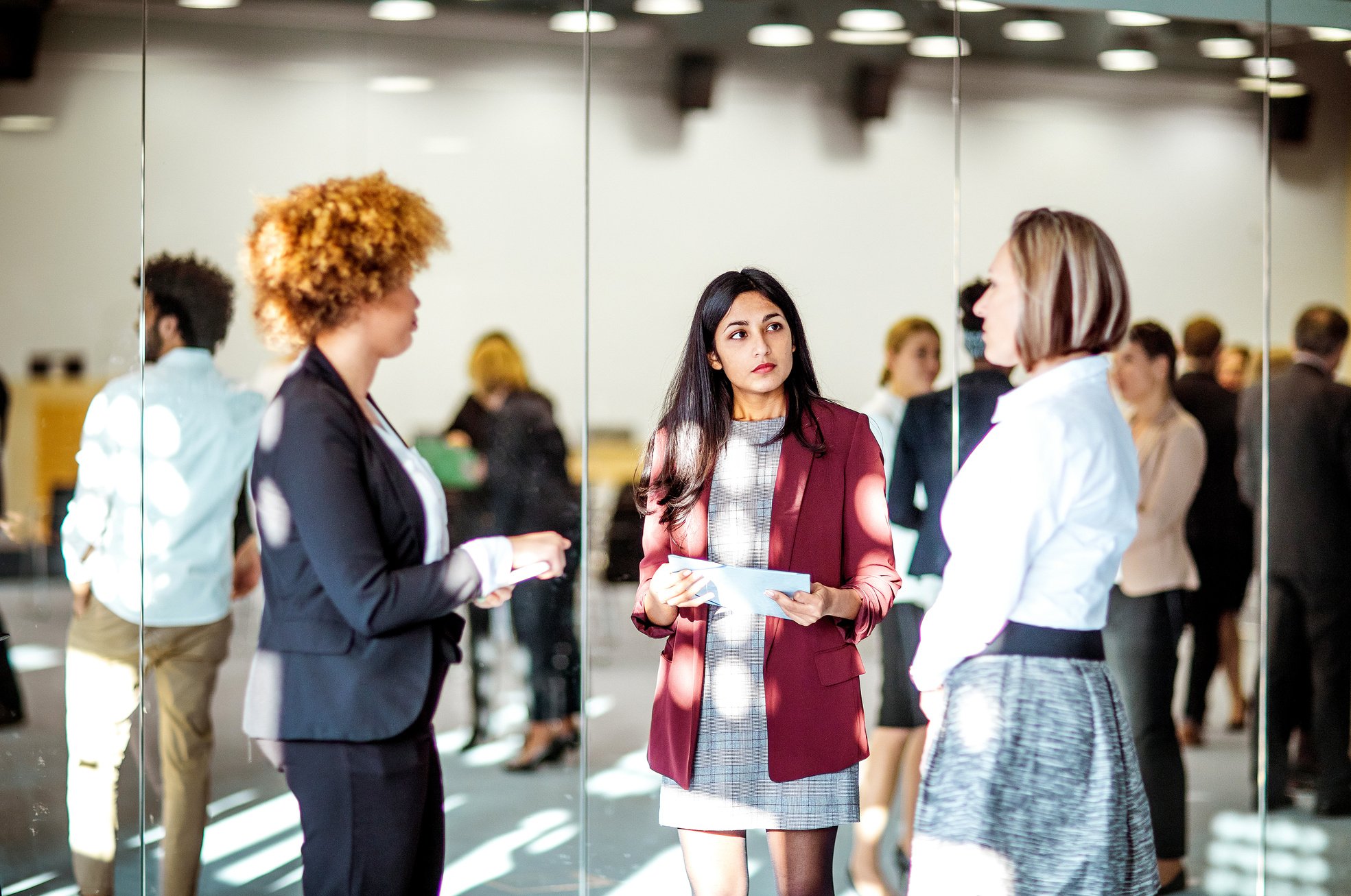 Business people at a conference event